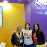 Rosa Masgrau, do M&E, com Lyvia Calheiros e Margarita Arieta, de Alagoas