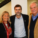 Rosa Masgrau e Roy Taylor, do M&E, com Marcelo Freixo, presidente da Embratur Rosa Masgrau e Roy Taylor, do M&E, com Marcelo Freixo, presidente da Embratur