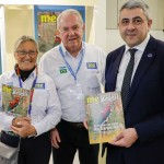 Rosa Masgrau e Roy Taylor, do M&E, com Zurab Pololikashvili, secretário geral da OMT