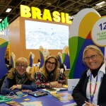 Rosane Palha e Vânia Mendes, da Del Bianco Travel, com Rosa Masgrau, do M&E