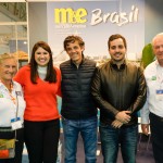 Roy Taylor e Rosa Masgrau, do M&E, Cacau de Paula, secretária de Turismo de Recife, Daniel Coelho, secretário de turismo de Pernambuco, e Eduardo Loyo, presidente da Empetur