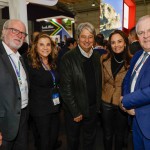 Sérgio, Marta Rossi, do Festuris, Nestor Tissot, prefeito de Gramado, Rosa Helena Volk, secretaria de turismo de Gramado, e Vilson Covatti, secretário de Turismo do Rio Grande do Sul