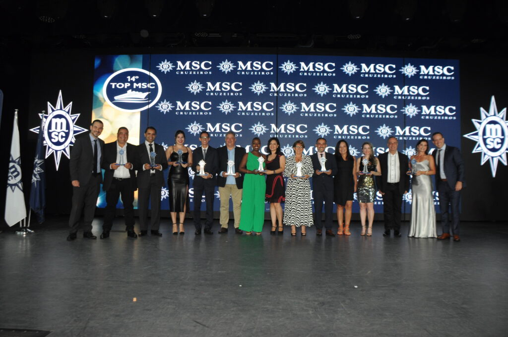 TOP 10 Vendedores 14º TOP MSC premia as agências campeãs de vendas da Temporada 2022/2023; veja fotos