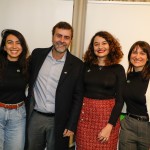 Thais Chaves, Marcelo Freixo, presidente da Embratur, Giovanna Quatrini, e Silvia Wargaftig, da Embaixada Thais Chaves, Marcelo Freixo, presidente da Embratur, Giovanna Quatrini, e Silvia Wargaftig, da Embaixada