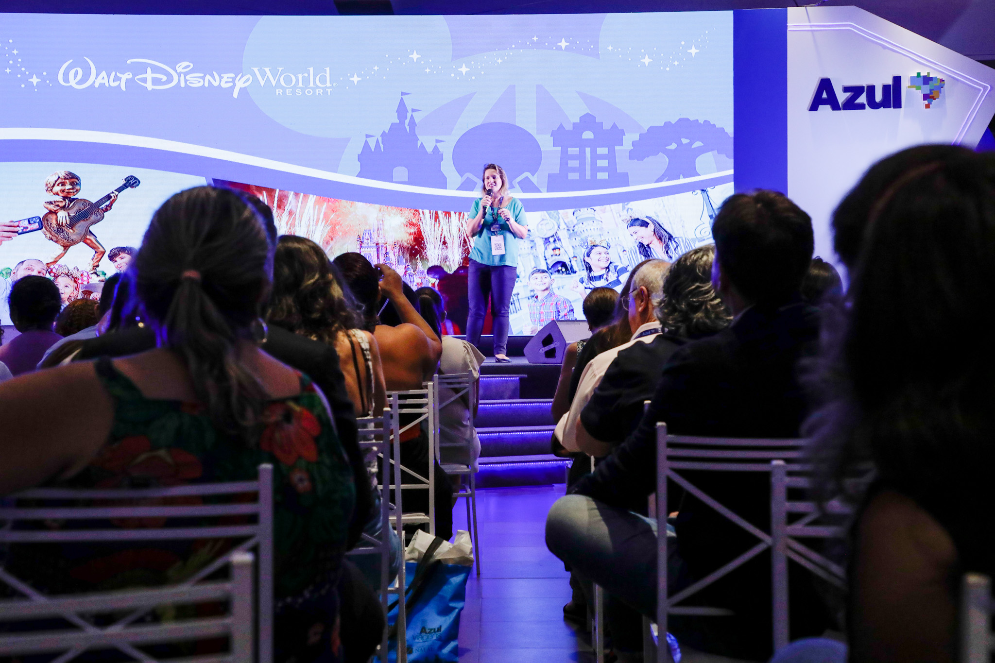 Thaís Ramos, da Disney, durante o Agente tá On