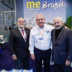 Virgilio Carvalho, do Visite São Paulo, Roy Taylor, do M&E, e Mario Carvalho