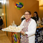 Nivea Schmidt, chefe de cozinha no estande da Embratur