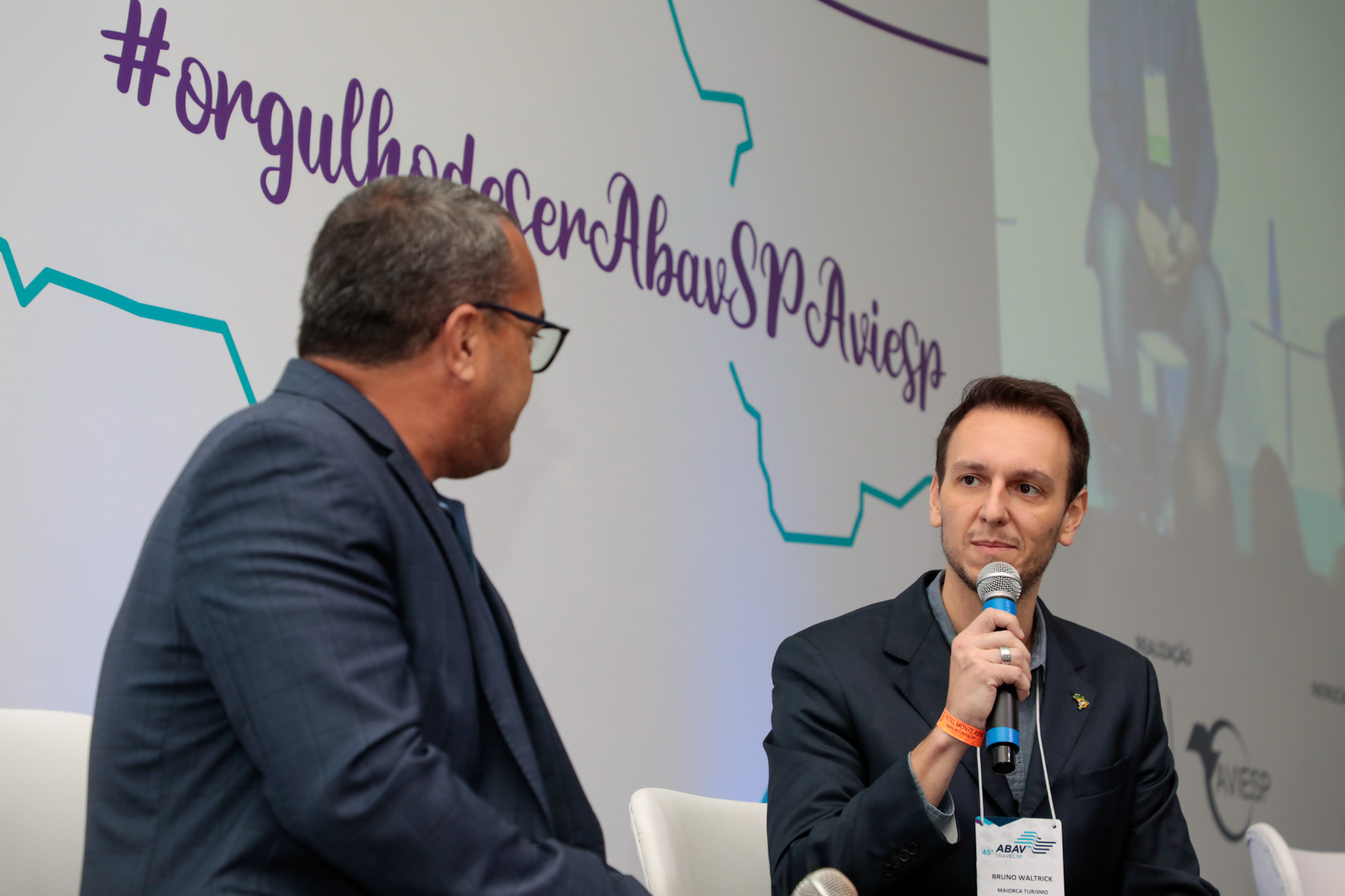 Walter Carvalho, da IMM, Bruno Waltrick, vice-presidente da Abav-SP:Aviesp Walter Carvalho, da IMM, Bruno Waltrick, vice-presidente da Abav-SP:Aviesp