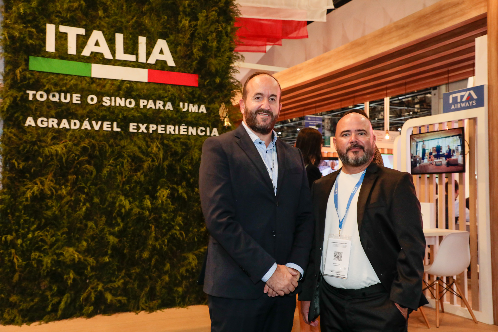 Andrea Taddei, e Murilo Cassino, da ITA Airways Andrea Taddei, e Murilo Cassino, da ITA Airways