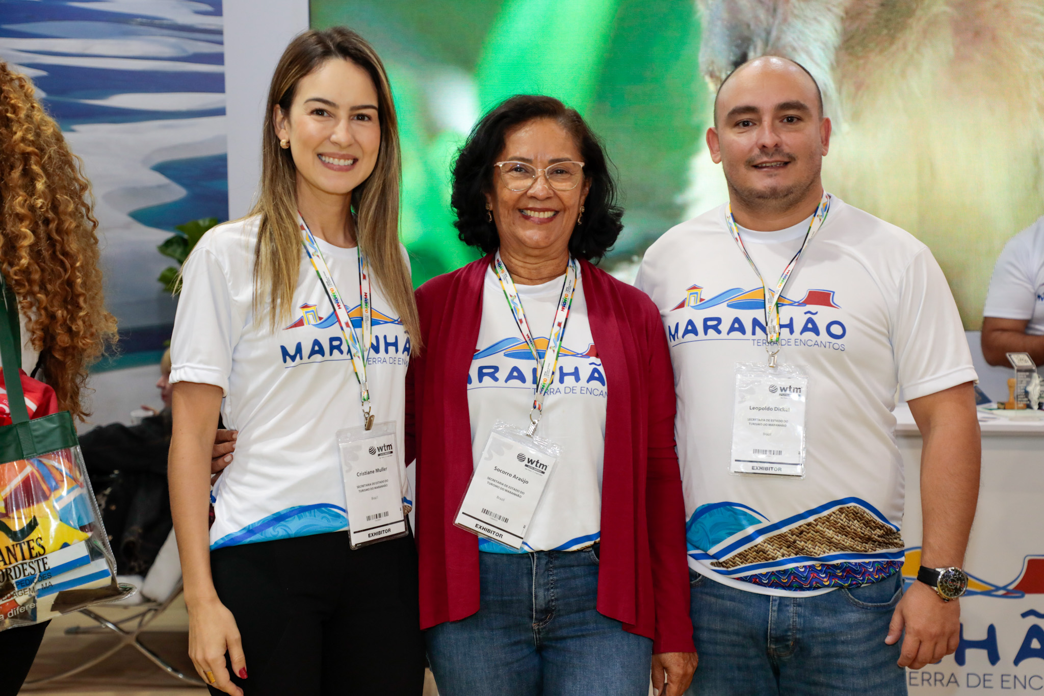 Araújo, secretaria de Turismo do Maranhão, e Leopoldo Dickel, Setur-MA Araújo, secretaria de Turismo do Maranhão, e Leopoldo Dickel, Setur-MA