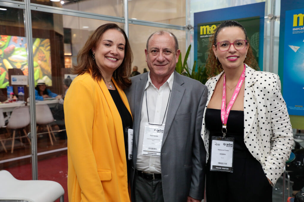 Carolina Negri, do Sindepat, Toni Sando, Visite São Paulo e Unedestinos, e Vanessa Costa, Adibra Carolina Negri, do Sindepat, Toni Sando, Visite São Paulo e Unedestinos, e Vanessa Costa, Adibra