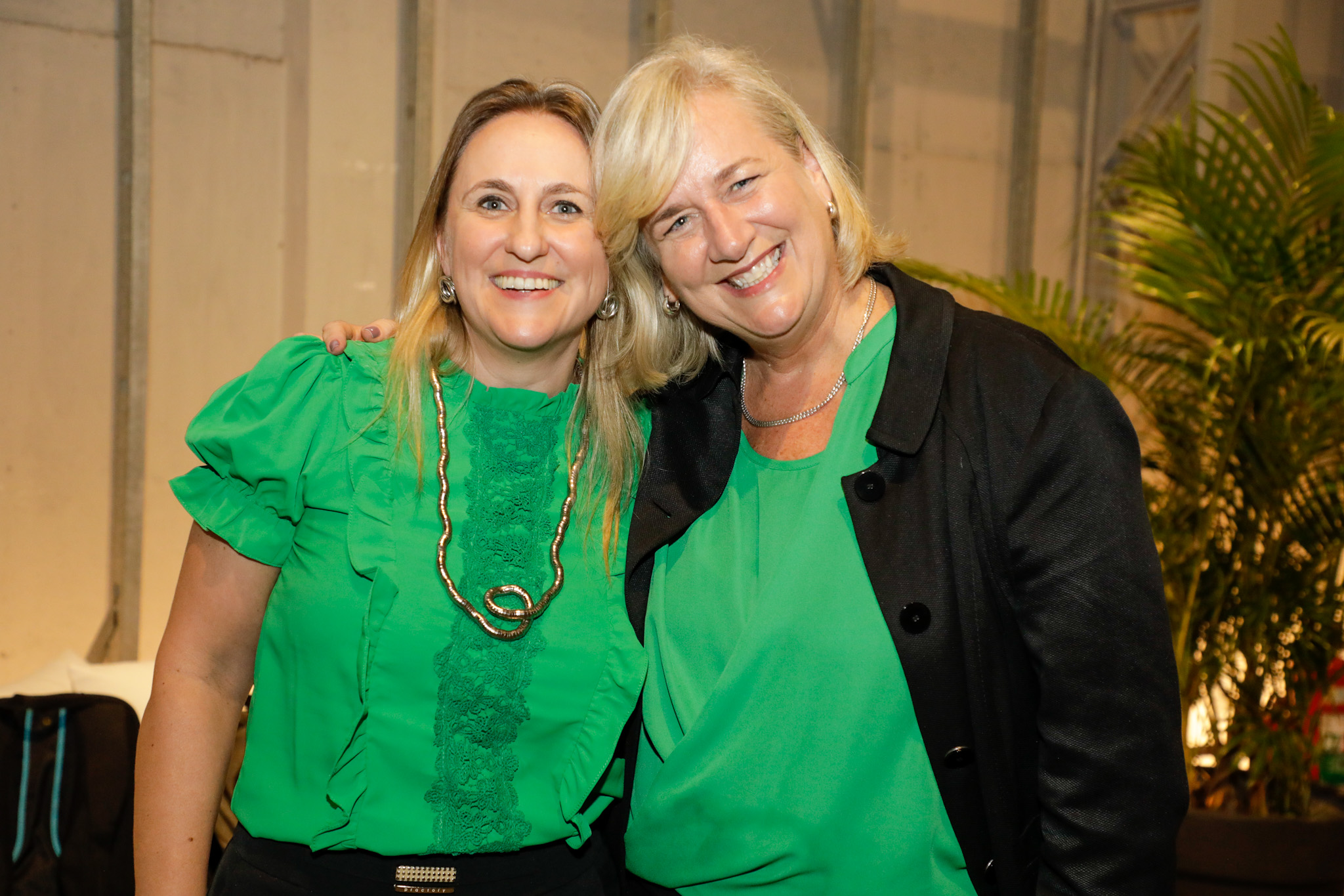 Catia Shick, da United, e Annette Taeuber, da Lufthansa Catia Shick, da United, e Annette Taeuber, da Lufthansa