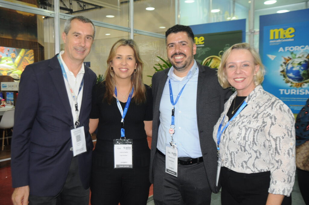 Christophe Didier, Valeria Padilha, Raphael de Lucca e Monica Afonso, da Copa