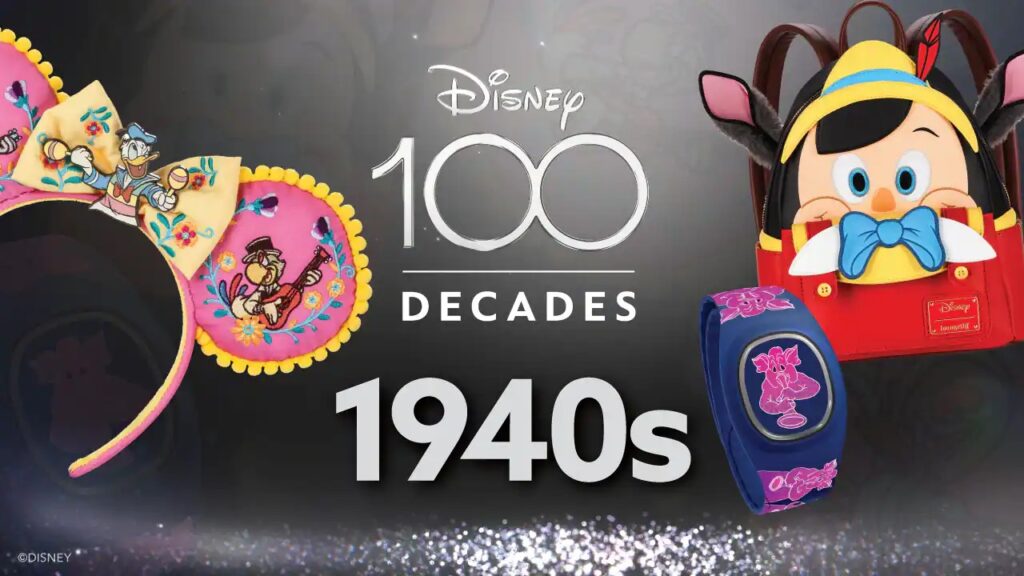 Disney lança produtos exclusivos de 100 anos em celebração a década de 1940 Disney lança produtos exclusivos de 100 anos em celebração a década de 1940