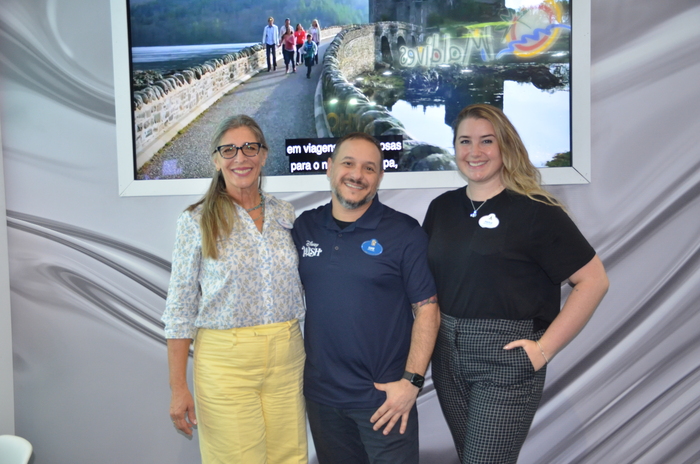Deborah Baldin, Luiz Araujo e Paola Di Buono, da Disney Deborah Baldin, Luiz Araujo e Paola Di Buono, da Disney