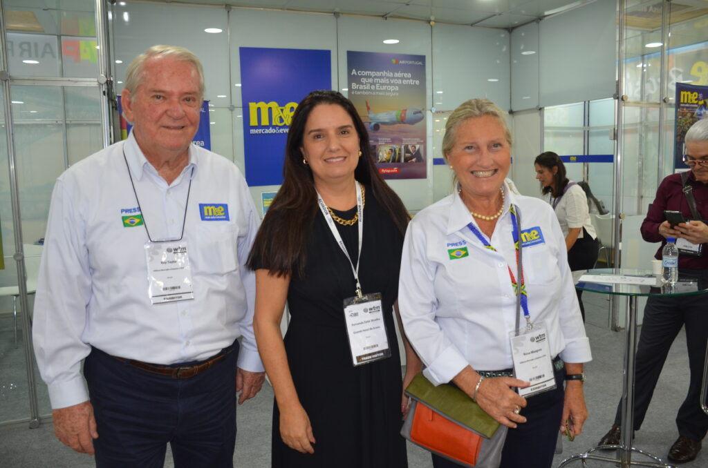 Fernanda Zatar, do Grande Hotel de Araxá entre Roy Taylor e Rosa Masgrau, do M&E