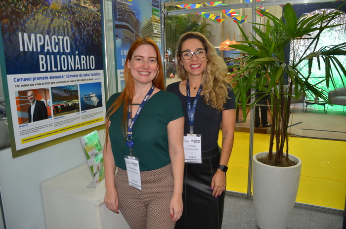 Fernanda Zebral e Livia Ribeiro, da MSC Cruzeiros Fernanda Zebral e Livia Ribeiro, da MSC Cruzeiros