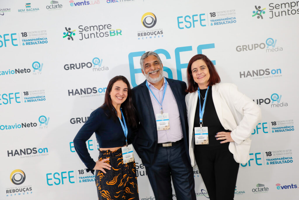 Flávia Furlan, do Hotel Grand Mercure SP; Amauri Morais, do Novotel Itú; e Ana Reiff, do Pullman São Paulo Guarulhos