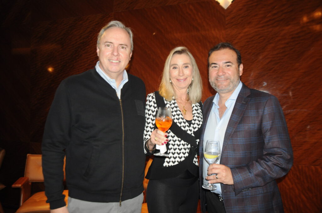 Frederico Levy, da GSP Travel, Martha Koszutski, da Pier 1, e Christian Sierralta, da Silversea