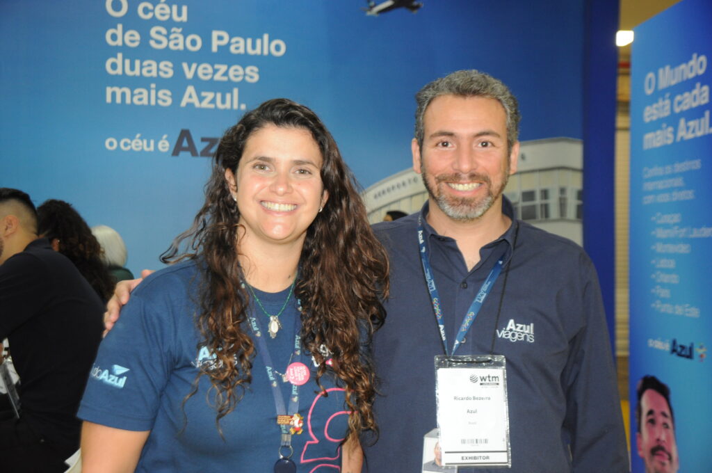 Giulliana Mesquita e Ricardo Bezerra, da Azul Viagens