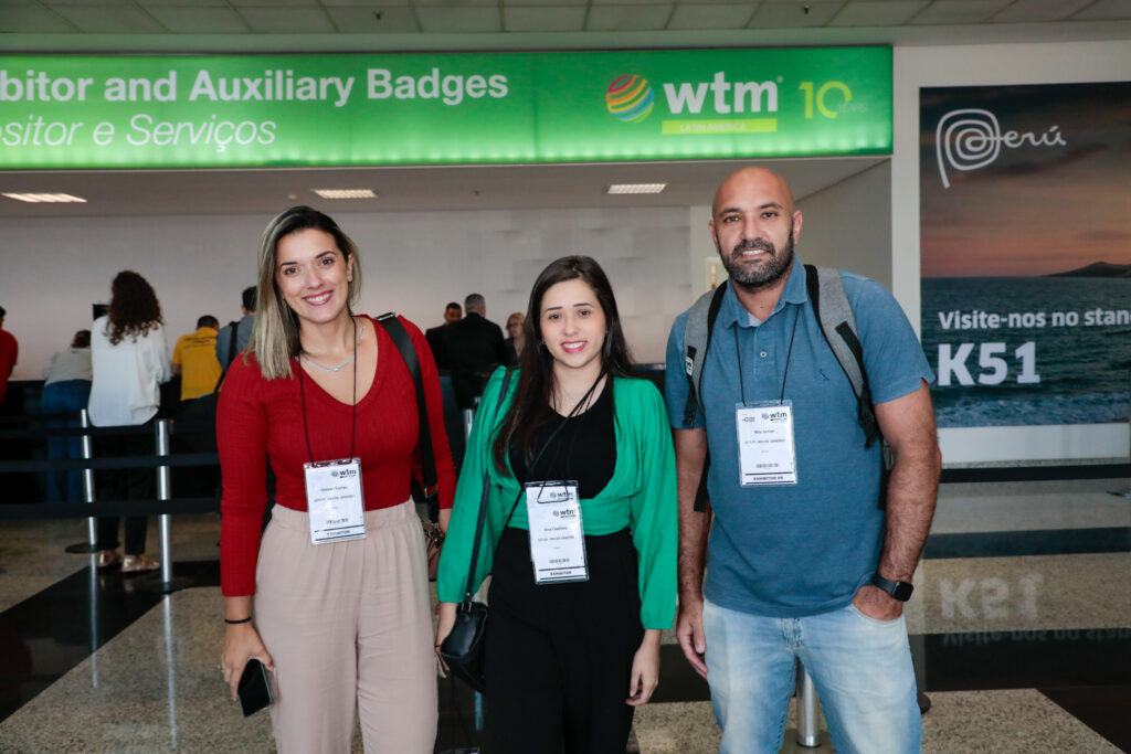 Helena Fortes, Ana Cazelato e Nilo Junior, da Setur-RJ