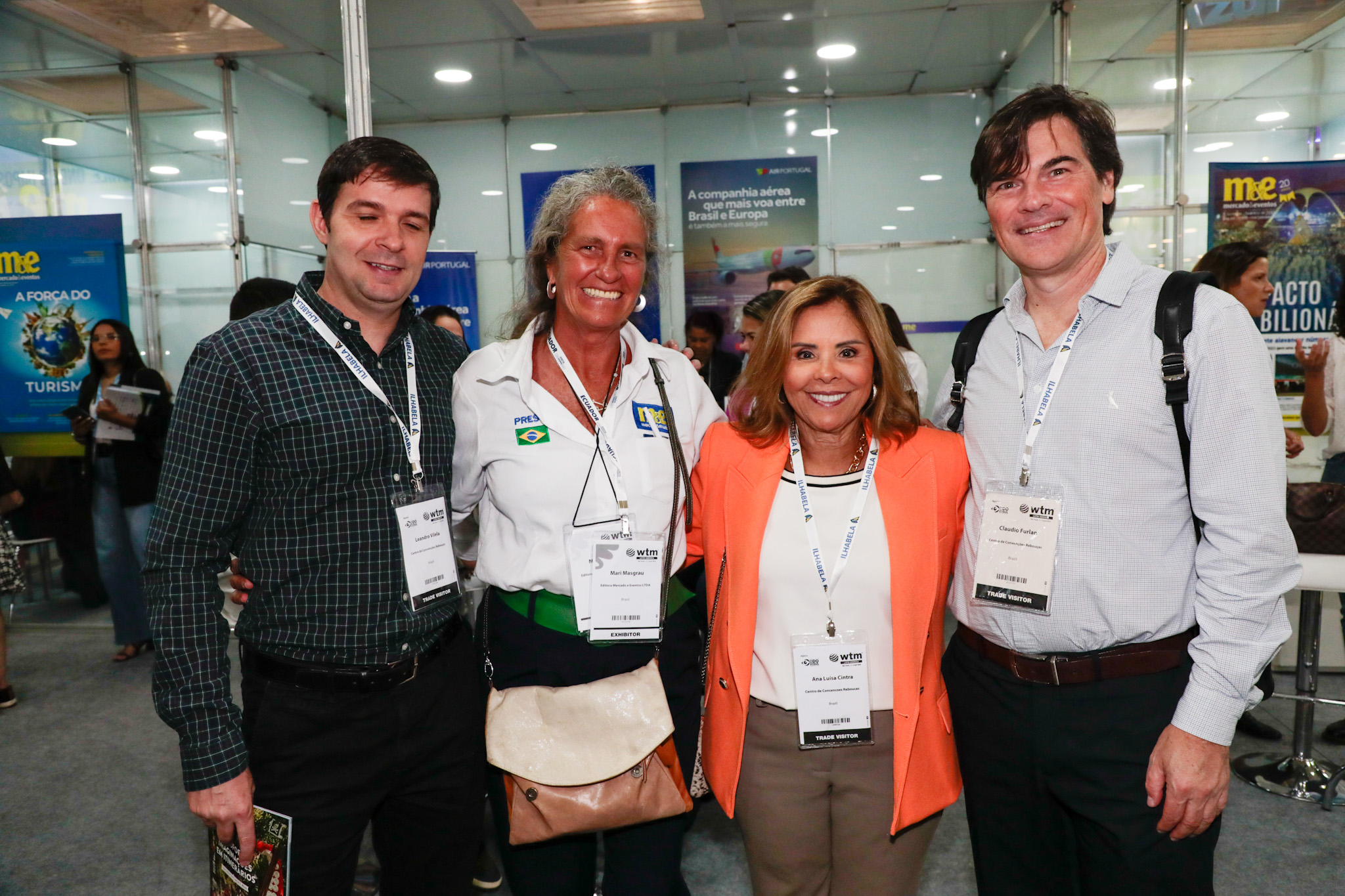 Mari MasgrauX do M&E, entre Leandro Vilela, Ana Luísa Cintra e Claudio Furlan, Centro de Convenções Rebouças Mari MasgrauX do M&E, entre Leandro Vilela, Ana Luísa Cintra e Claudio Furlan, Centro de Convenções Rebouças