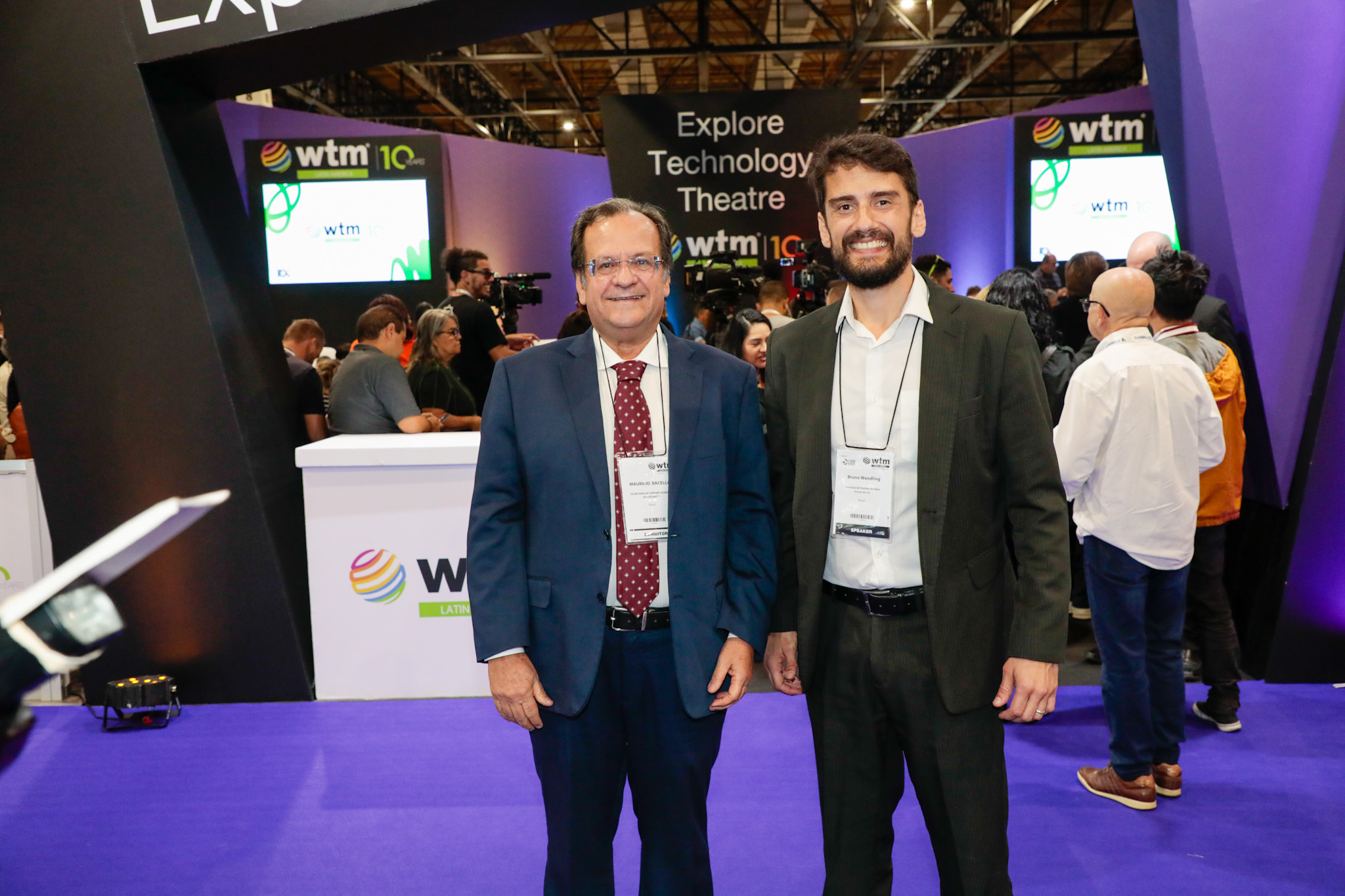 Mauricio Bacelar, secretário de Turismo da Bahia, e Bruno Wendling, presidente da Fundtur-MS Mauricio Bacelar, secretário de Turismo da Bahia, e Bruno Wendling, presidente da Fundtur-MS