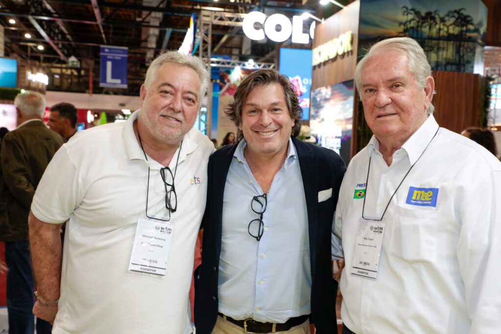 Michael Barkoczy, da ETS, Bernardo Cardoso, Turismo de Portugal, e Roy Taylor, do M&E