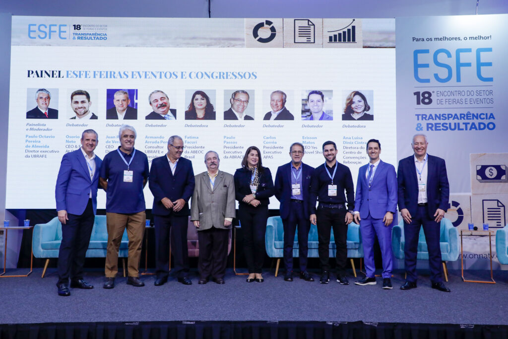 Palestrantes do painel ”Esfe Feiras Eventos e Congressos“