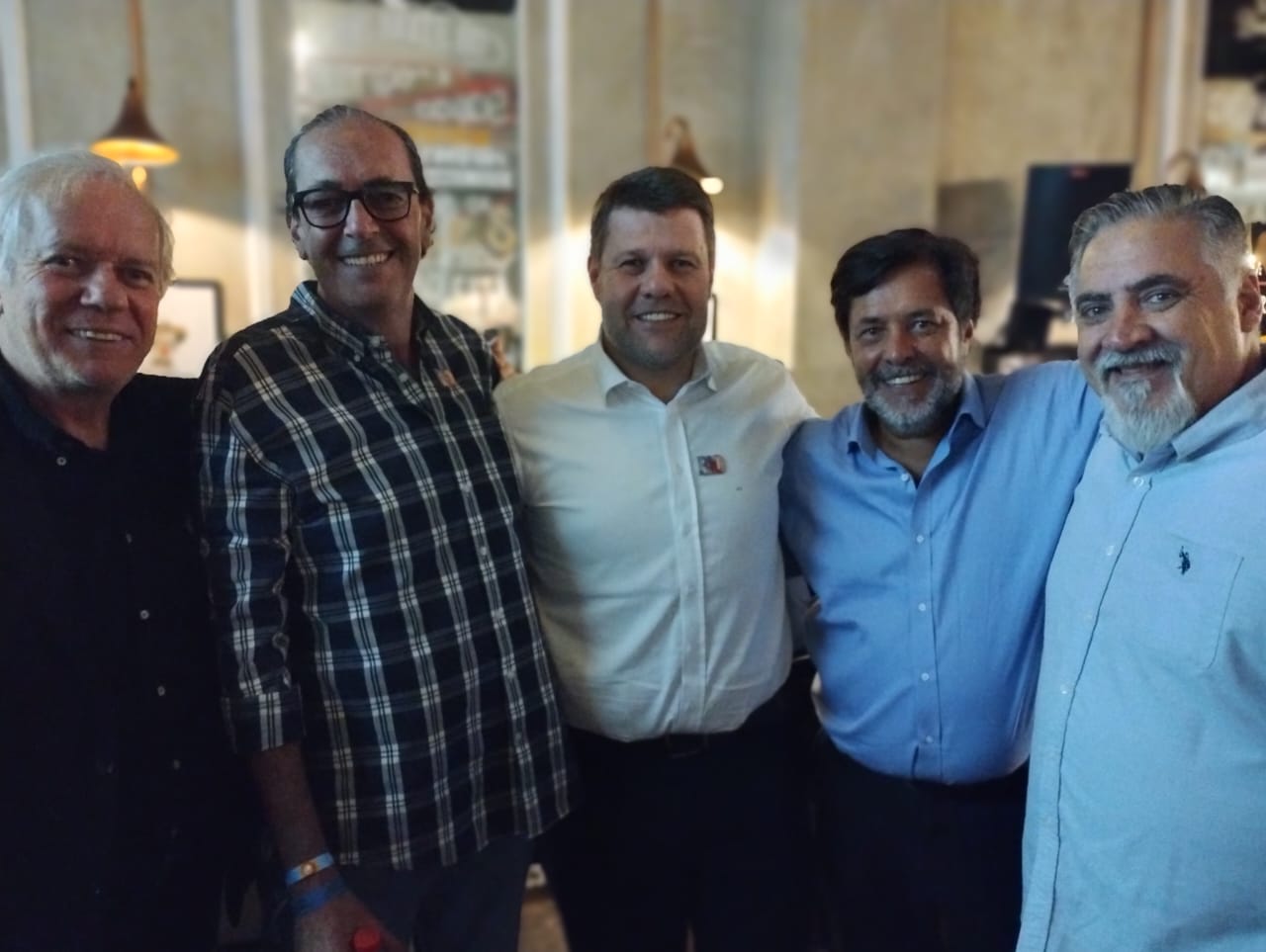 Paulo Senise, Alexandre Tuma Ness, Tutuca, Sérgio Ricardo e Aldo Siviero Paulo Senise, Alexandre Tuma Ness, Tutuca, Sérgio Ricardo e Aldo Siviero