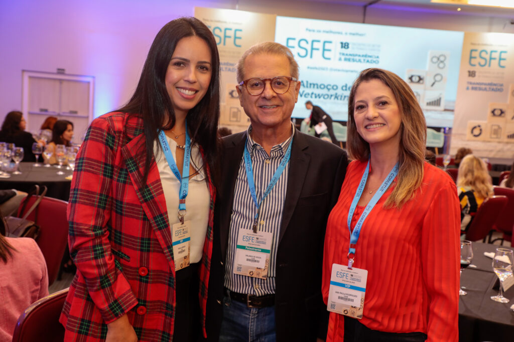 Priscila Bibiano, Orlando de Souza, e Ana Paula Rodrigues, do FOHB