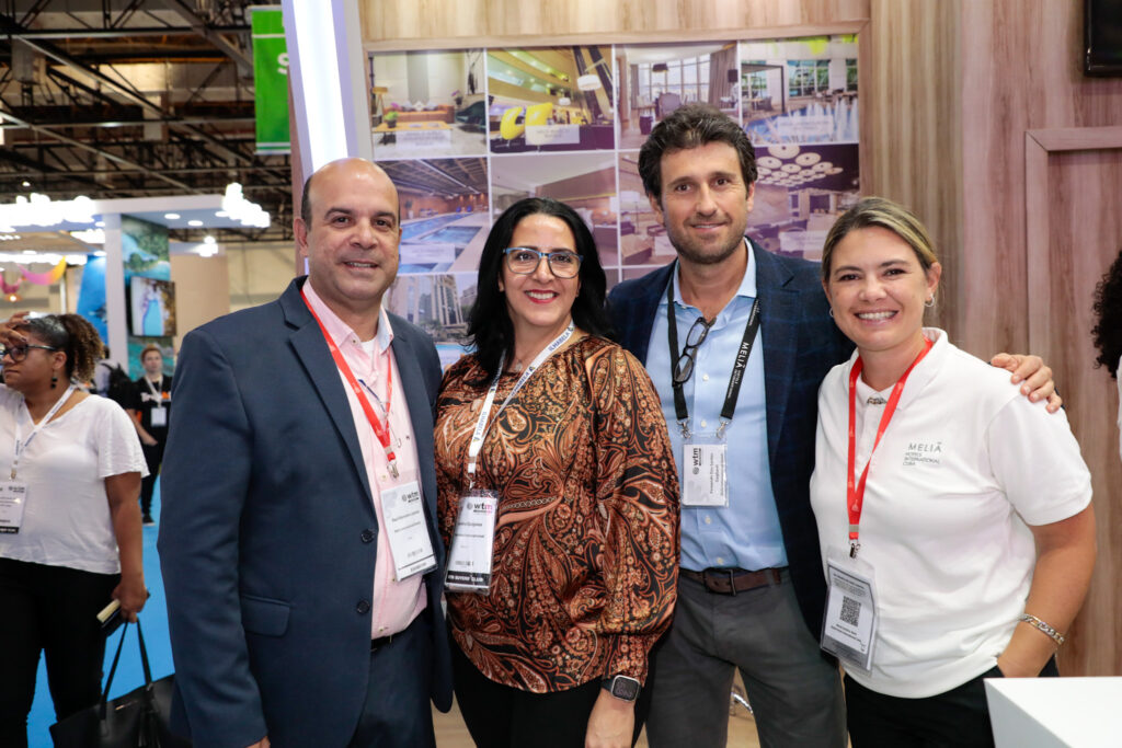 Raul Monteiro, Carolina Quijano, Fernando Gagliardi, e Maria Carolina, do Melia Hotels