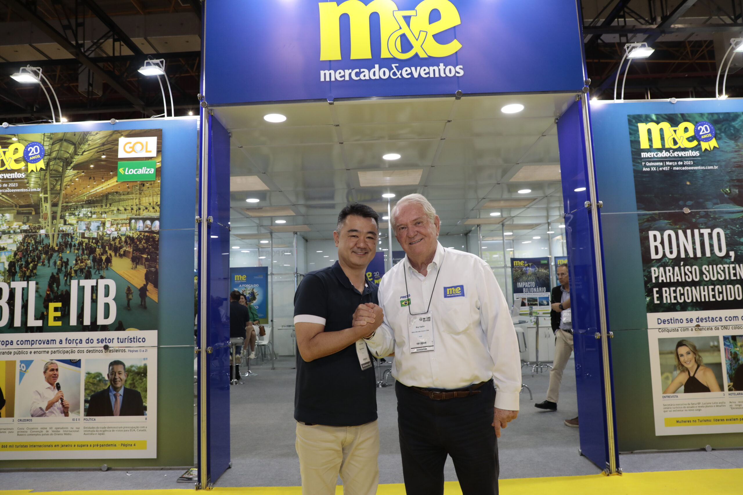 Renato Kido, da ViagensPromo, e Roy Taylor, do M&E Renato Kido, da ViagensPromo, e Roy Taylor, do M&E