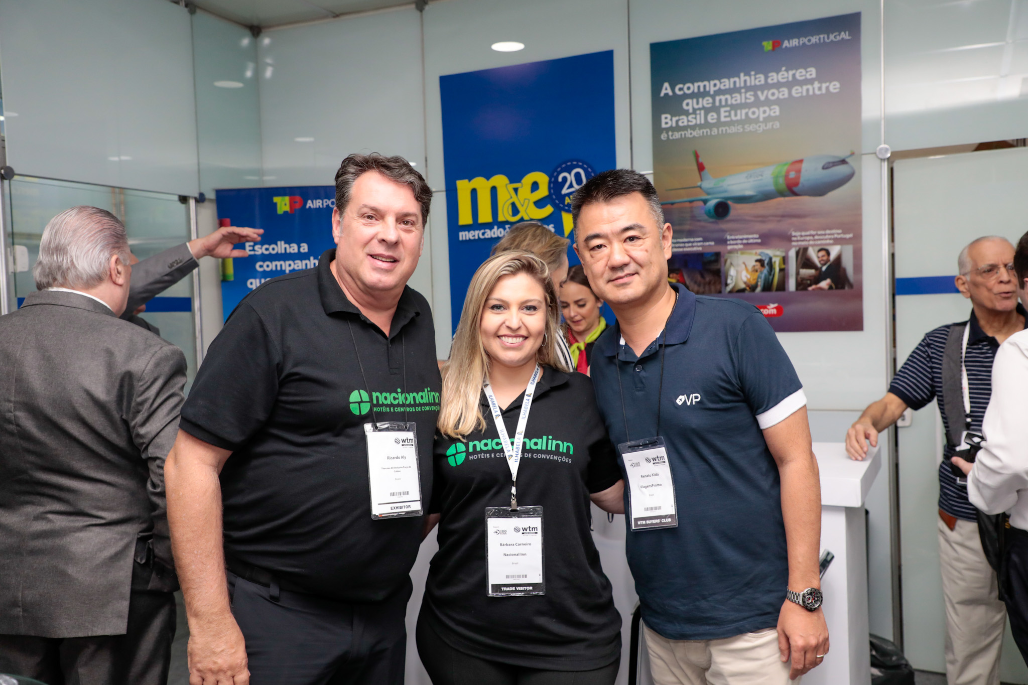 Ricardo Aly e Barbara Carneiro, Nacional Inn, com Renato Kido, da ViagensPromo Ricardo Aly e Barbara Carneiro, Nacional Inn, com Renato Kido, da ViagensPromo