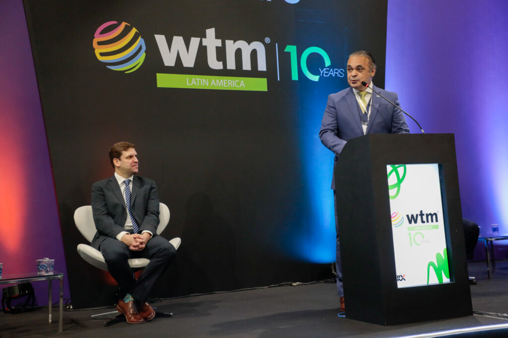 Roberto de Lucena secretario de Turismo de Sao Paulo Cerimônia de abertura reúne autoridades e marca início da WTM-LA 2023: "A maior de todas"