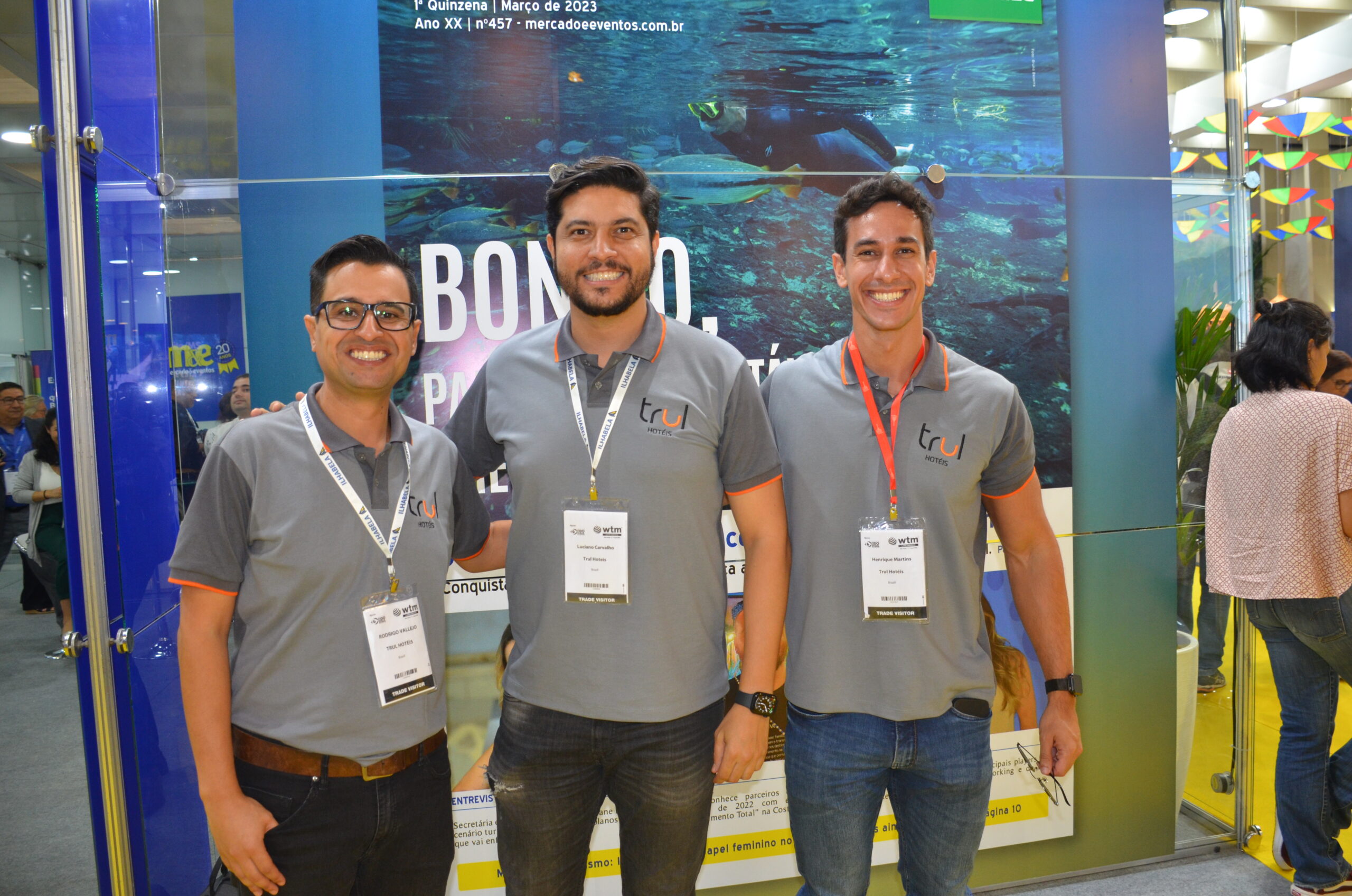 Rodrigo Vallejo, Luciano Carvalho e Henrique Martins da Trul Hotéis Rodrigo Vallejo, Luciano Carvalho e Henrique Martins da Trul Hotéis