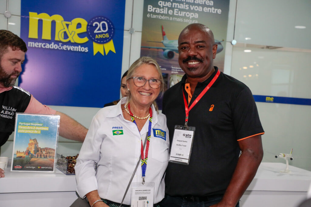 Rosa Masgrau, do M&E, e Ezequiel Santos, BestBuy Travel