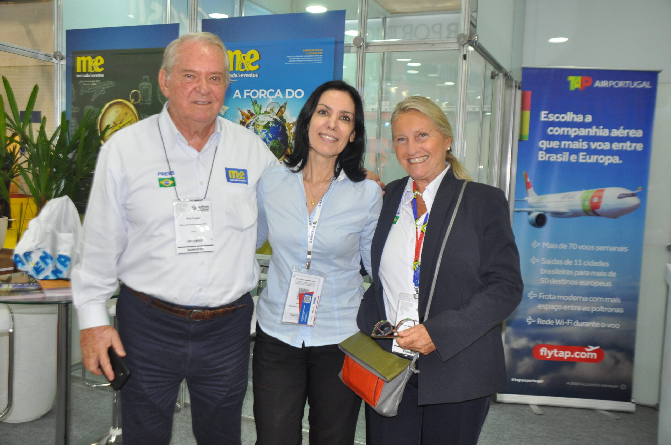 Roy Taylor, do M&E, Denise Meyer, da Rouge, e Rosa Masgrau, do M&E Roy Taylor, do M&E, Denise Meyer, da Rouge, e Rosa Masgrau, do M&E