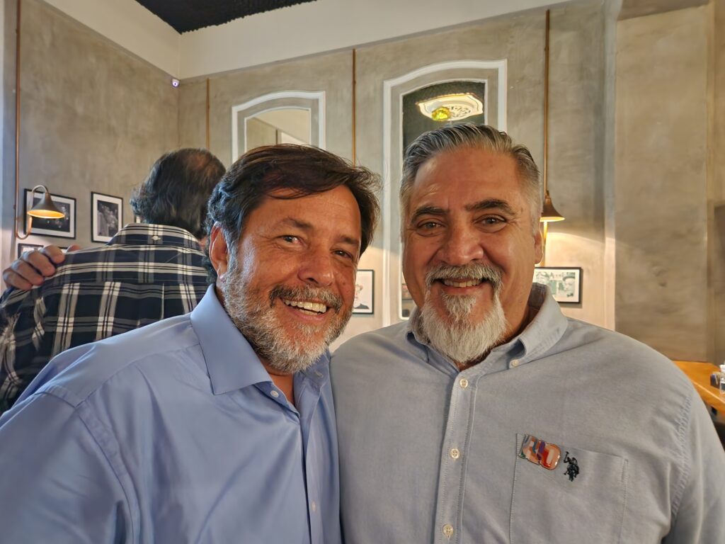 Sérgio Ricardo, presidente TurisRio, e Aldo Siviero, presidente Fenactur