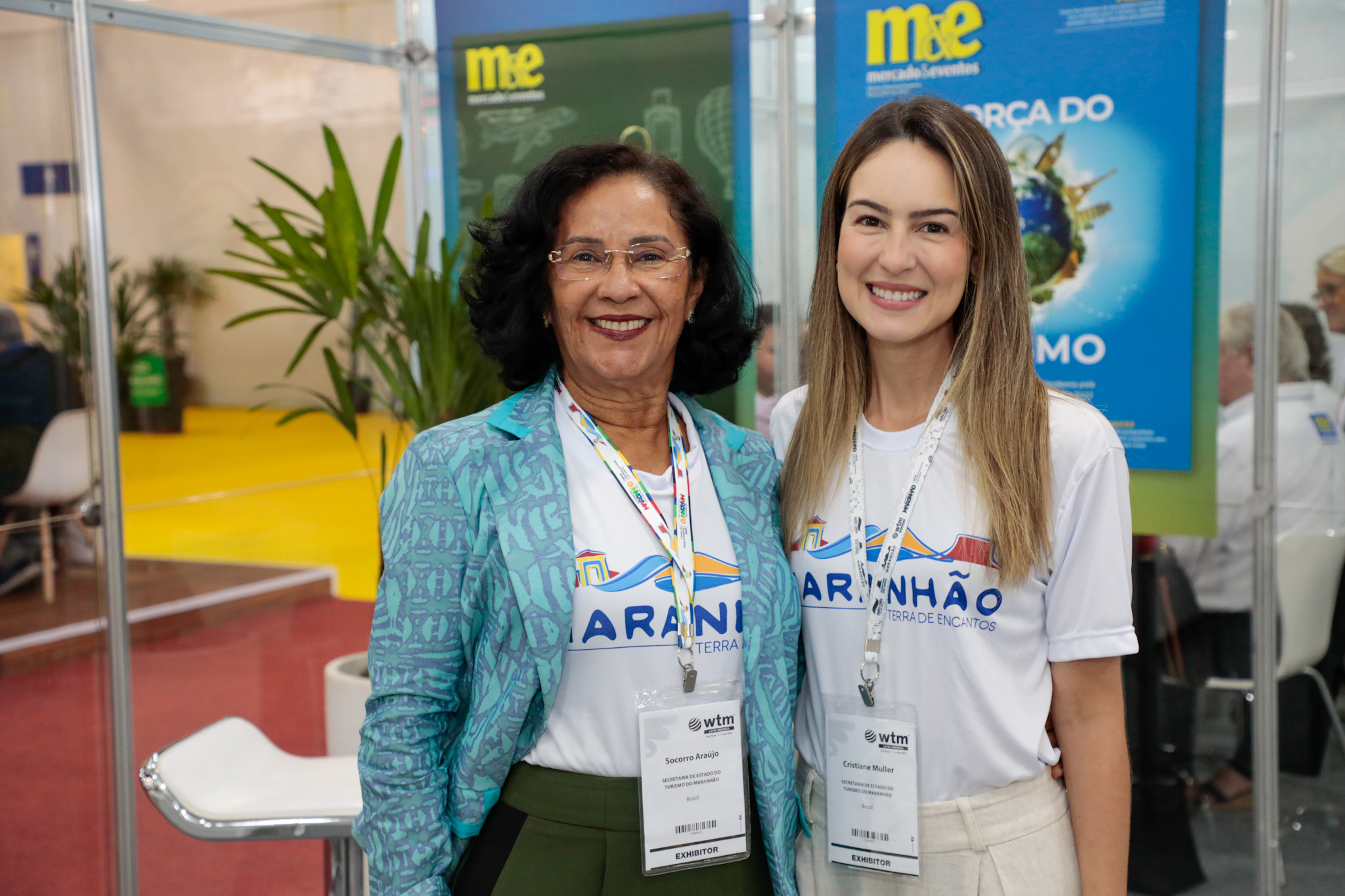 Socorro Araújo, secretaria de turismo do Maranhão, e Cristiane Müller, Setur-MA Socorro Araújo, secretaria de turismo do Maranhão, e Cristiane Müller, Setur-MA