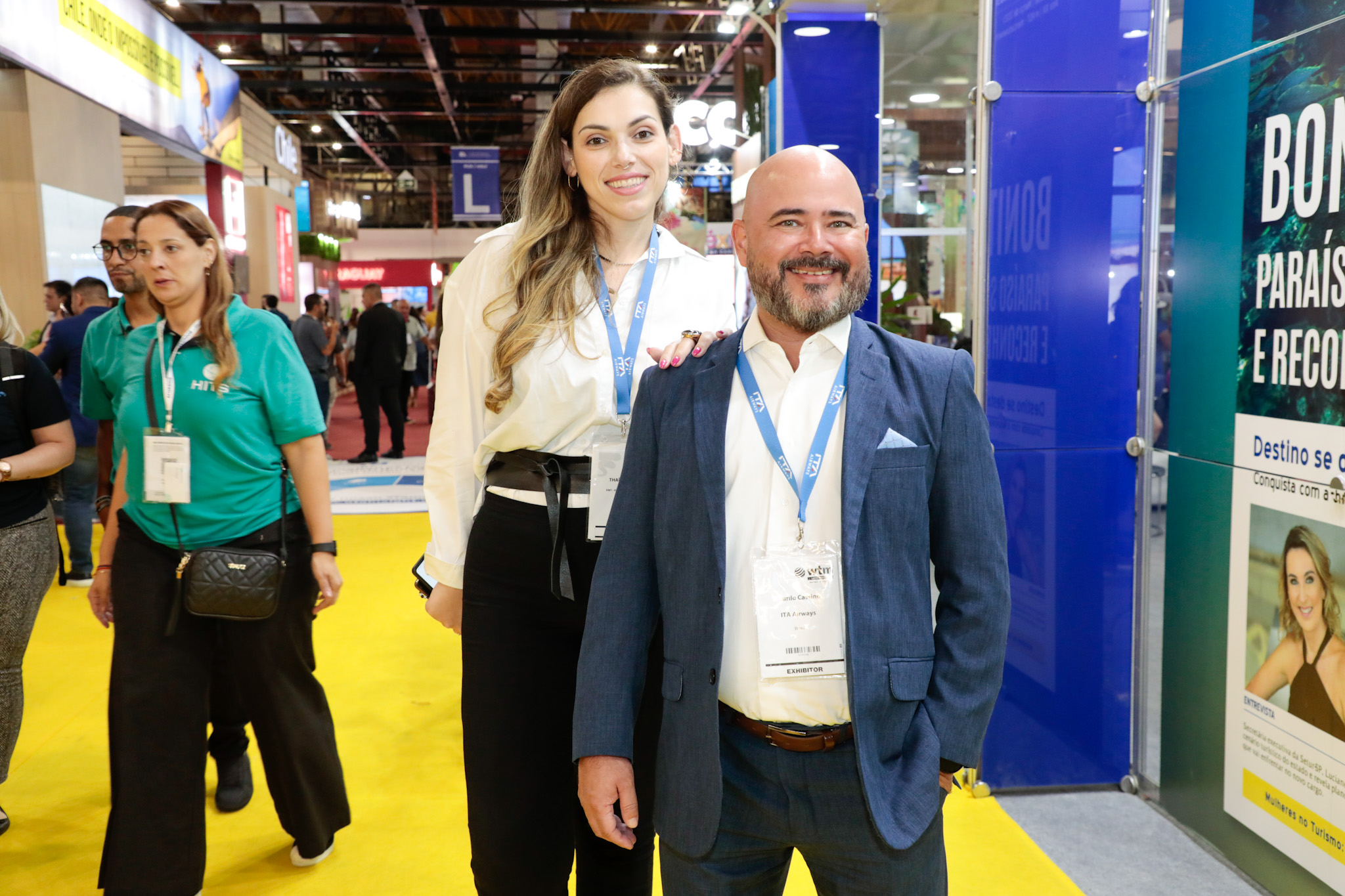 Thaís Morilhas e Murilo Cassino, da ITA Airways Thaís Morilhas e Murilo Cassino, da ITA Airways