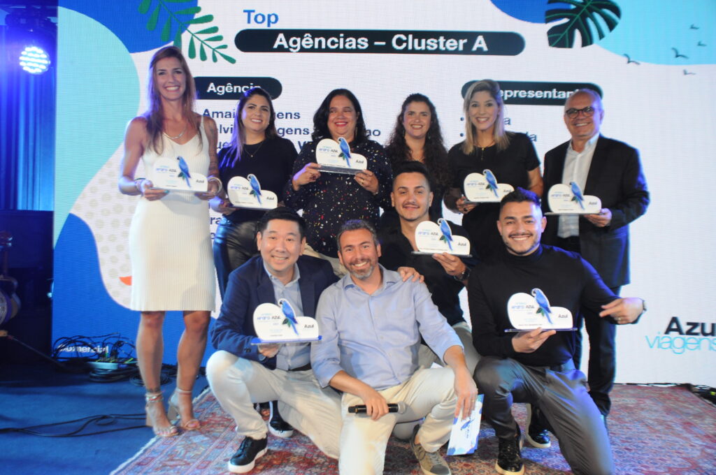 Top Agências Cluster A Azul Viagens reconhece mais de 100 parceiros com entrega do Prêmio Arara Azul; veja fotos