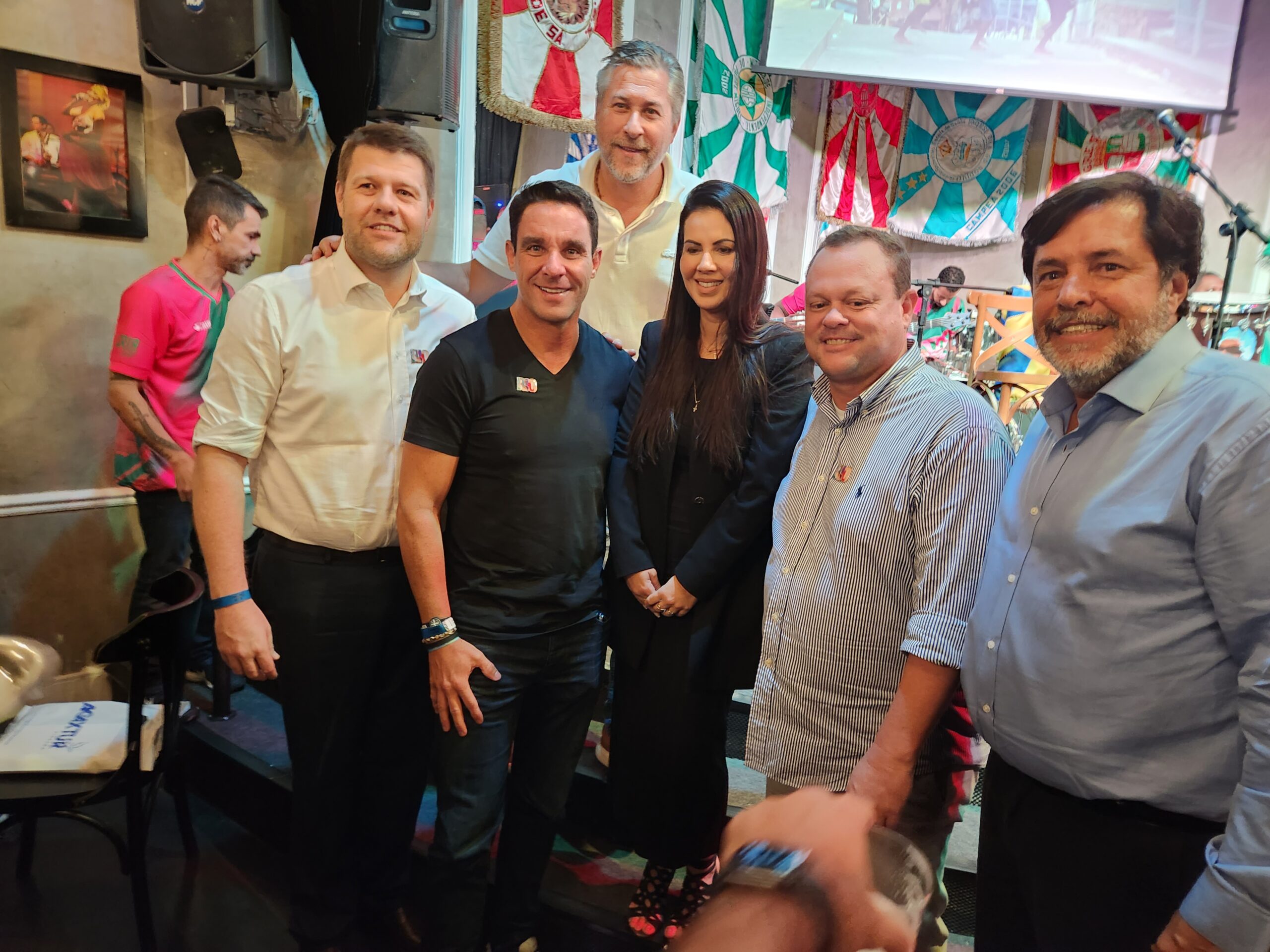 Tutuca, João Barreto, Gisele Falcão, representando a Riorur, Marelo Monfort e Sérgio Ricardo Tutuca, João Barreto, Gisele Falcão, representando a Riorur, Marelo Monfort e Sérgio Ricardo