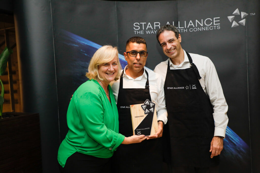 Fernando Rocha, da Teresa Perez, com Annette Taeuber e Allan Jacch, da Lufthansa