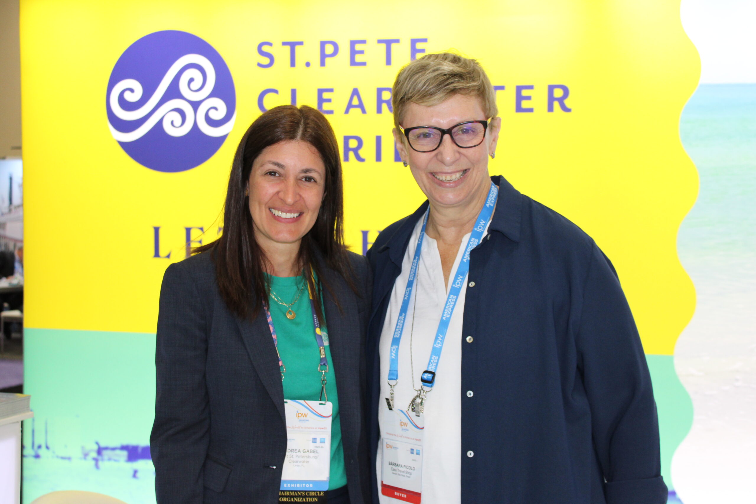 Andrea Gabel, de St. Pete, e Barbara Picolo, da ETS Andrea Gabel, de St. Pete, e Barbara Picolo, da ETS