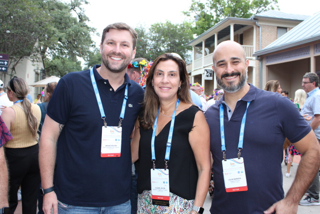 Bruno Delfini, da BWT, Liliane Jacob, da Abreu, e Celso Borges, da ViagensPromo