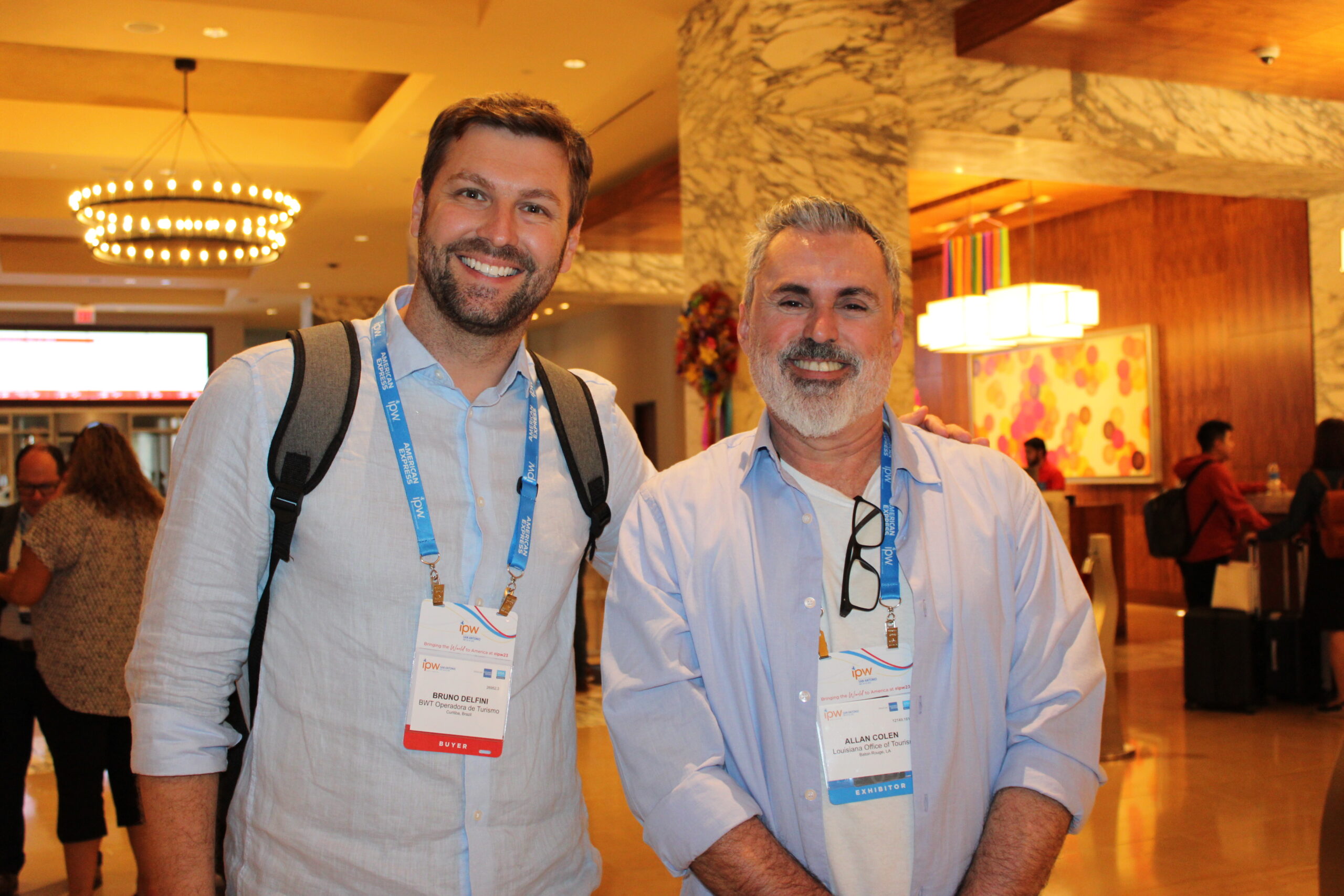 Bruno Delfini, da BWT, e Allan Colen, de Travel South Bruno Delfini, da BWT, e Allan Colen, de Travel South