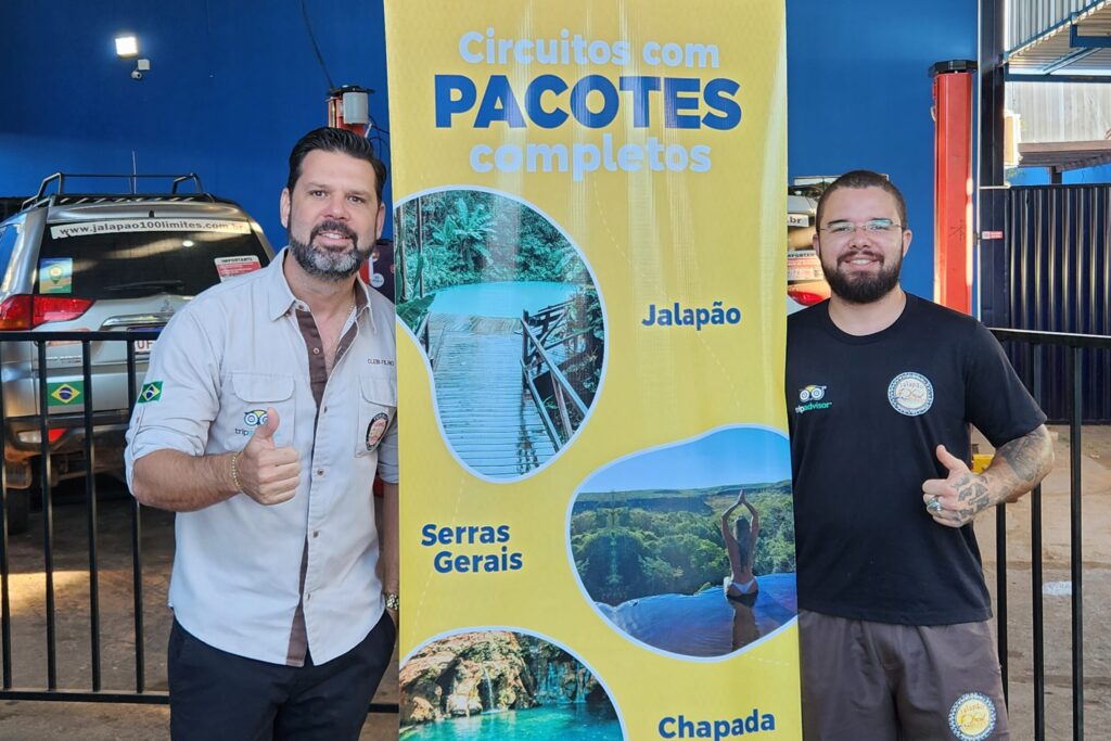 Cleib Filho CEO e Mateus Bezerra colaborador da Jalapao 100 Limites scaled e1682981867722 Jalapão: aventura, ecoturismo e natureza no coração do Tocantins