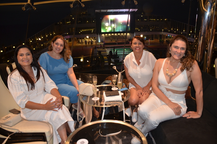 Leia Pereira, da Zani Turismo, Viviana, da Fabrica de Roteiros, Andresa, da Avante Viagens e Cristiane Catarino, da Zion Viagens Leia Pereira, da Zani Turismo, Viviana, da Fabrica de Roteiros, Andresa, da Avante Viagens e Cristiane Catarino, da Zion Viagens