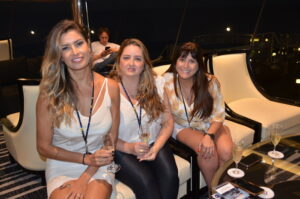 Carla Costa, da Guiamondi Viagens, Patricia Mayol, da RecTravel e Vanessa Weber, da NCW Turismo
